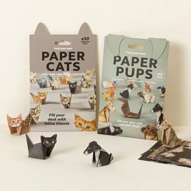 Art Craft Dinosaurs - กระดาษพับรูปสัตว์ DIY สร้างสรรค์ 50 แผ่น ชุดกระดาษพับโอริกามิ