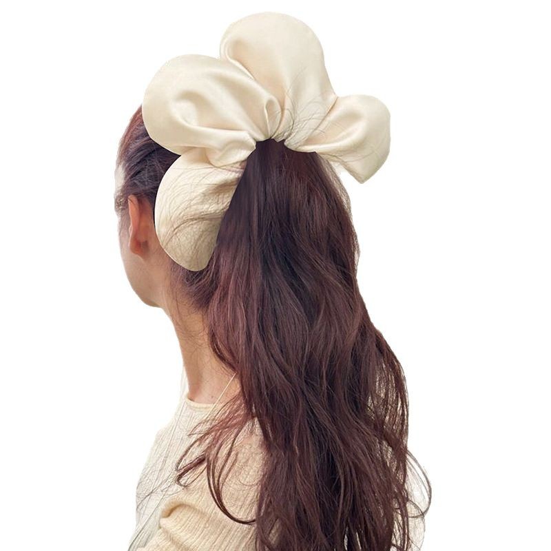 Art And Craft Hair - ผ้าฝ้ายลายสก๊อตลูกไม้ที่คาดผมดอกไม้ห้ากลีบที่คาดผมดอกไม้สามมิติซุปเปอร์ฟองน้ําที่คาดผมลําไส้ขนาดใหญ่