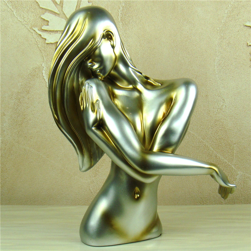 Art Craft Love - บทคัดย่อ Naked Woman หน้าอกทำด้วยมือเรซิ่น Belle ประติมากรรมมนุษย์