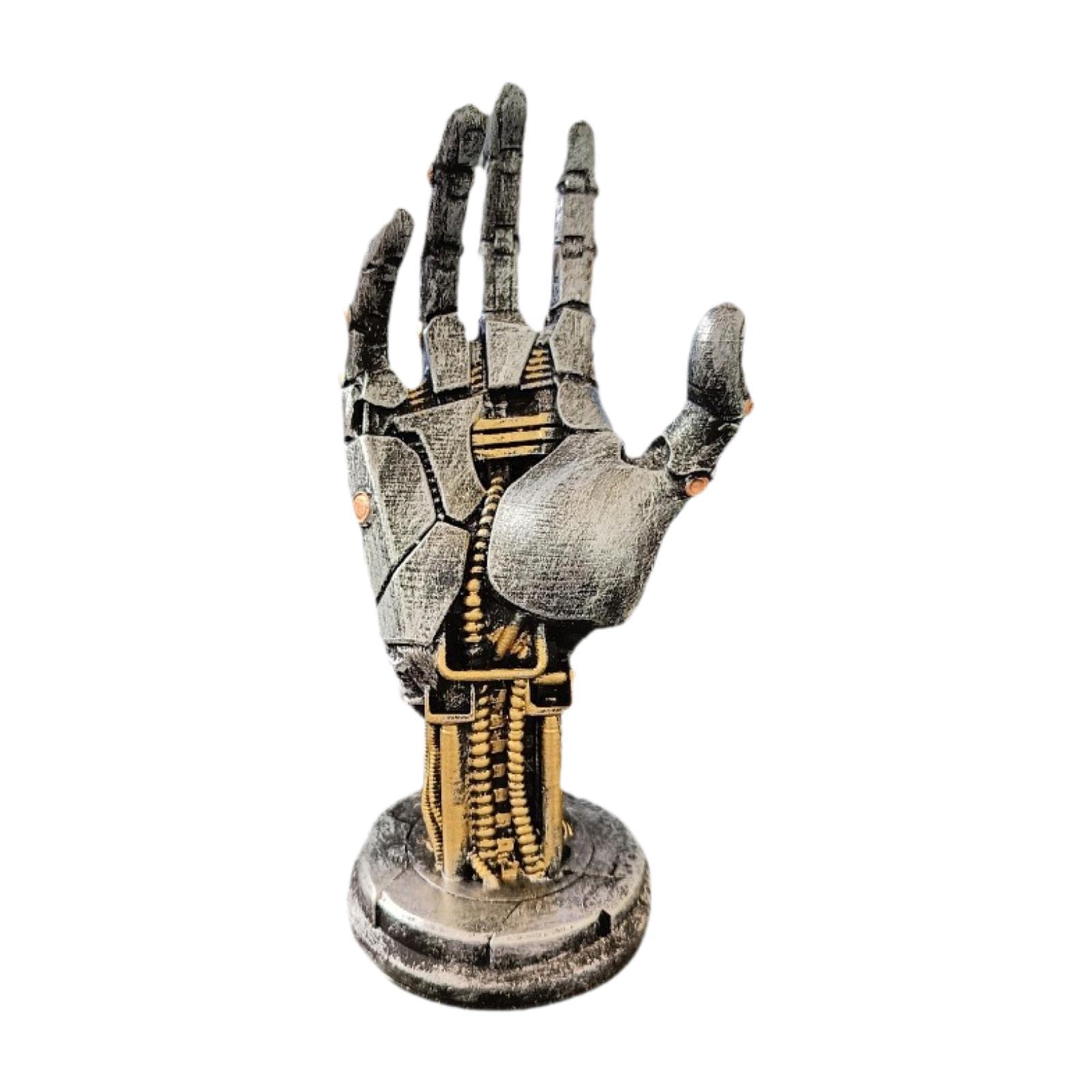 Art Craft Robot - หุ่นยนต์มือรูปปั้นศิลปะหัตถกรรมประติมากรรมสร้างสรรค์สําหรับตู้โต๊ะทางเข้า
