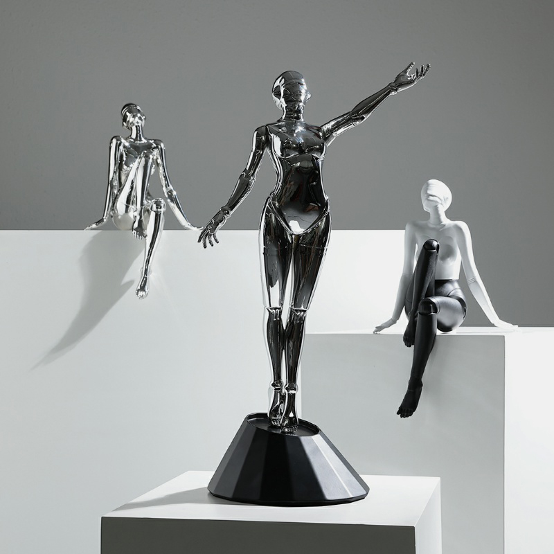 Art Craft Robot - โมเดิร์น Mechanical ตัวอักษรประติมากรรมสําหรับโรงแรมวิลล่าขายล็อบบี้ห้องชุบเรซิ่น CRAFT Art Decor