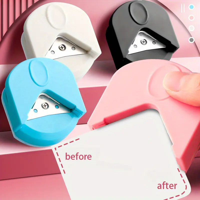 Artwork Craft - 1/4Pcs Corner Rounder Punch R4 กระดาษแบบพกพาเครื่องตัดTrimmerสําหรับตัดDIY