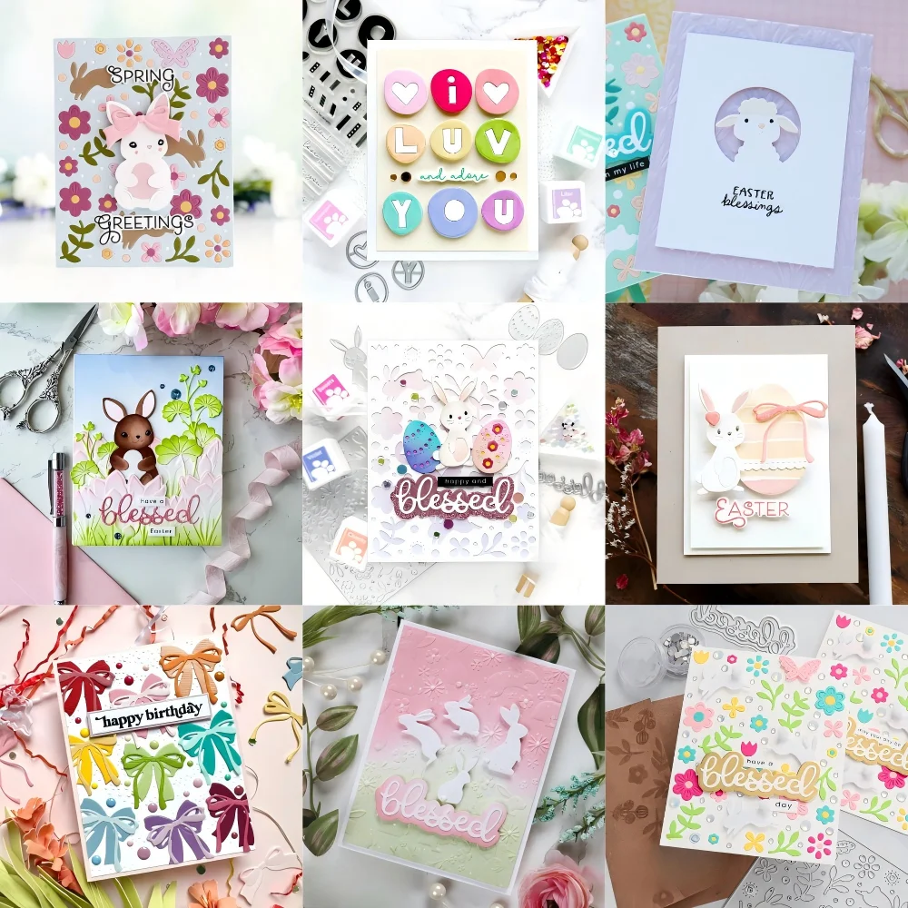 Stencil Cutting Plotter - Piggy Craft ตัดโลหะตายตัด Die แม่พิมพ์ใหม่ Easter