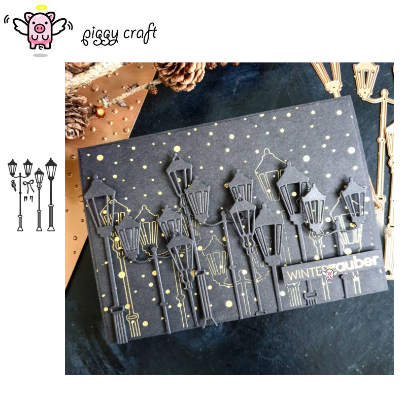 Stencil Cutting Plotter - Piggy โลหะตัดตายตัด Die Mold Christmas Street