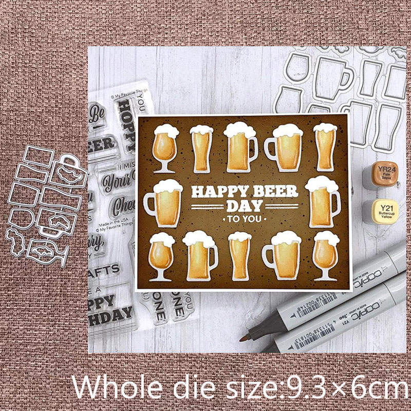 Stencil Cutting Plotter - XLDesign หัตถกรรมโลหะลายฉลุแม่พิมพ์ตัด Dies แก้วเบียร์ตกแต่งสมุดภาพ die ตัดอัลบั้มกระดาษการ์ด