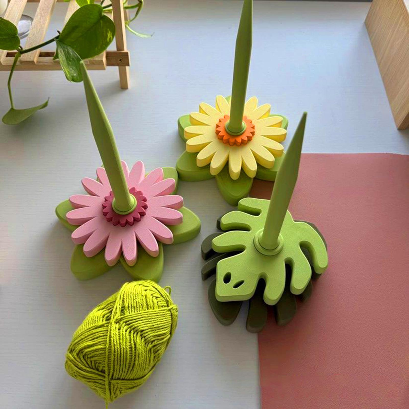 Art Craft Yarn - ที่วางไหมพรมแบบหมุน สำหรับถักโครเชต์ ขาตั้งพิมพ์ 3 มิติ อุปกรณ์เสริมสำหรับม้วนไหมพรม