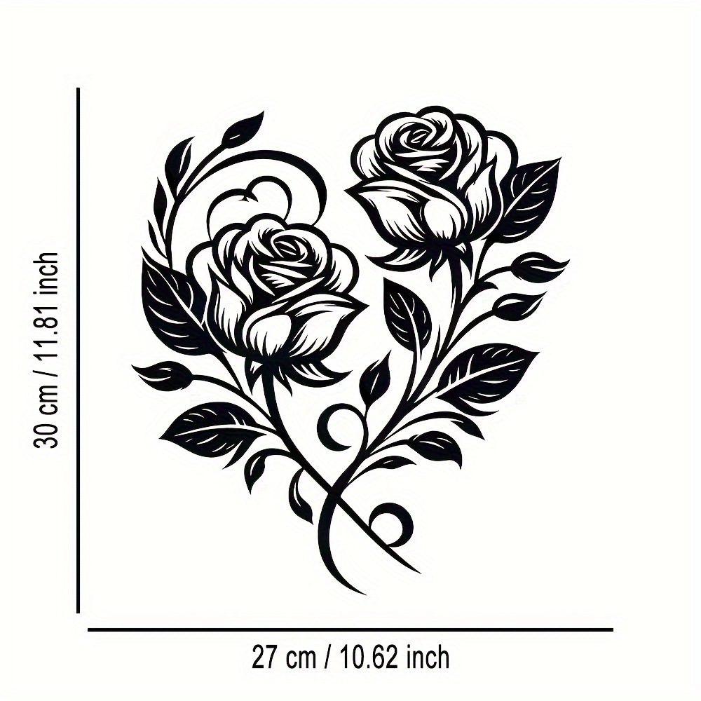 ป้ายโลหะรูปหัวใจกุหลาบสวยงามสไ - Art Craft Cafe บทวิจารณ์และราคา