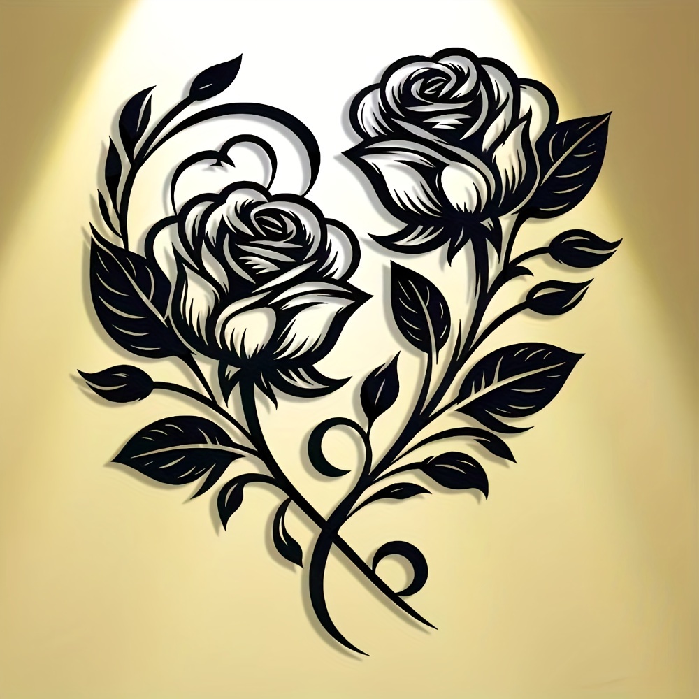 ป้ายโลหะรูปหัวใจกุหลาบสวยงามสไ - Art Craft Cafe บทวิจารณ์และราคา
