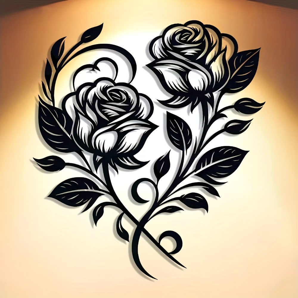 ป้ายโลหะรูปหัวใจกุหลาบสวยงามสไ - Art Craft Cafe บทวิจารณ์และราคา