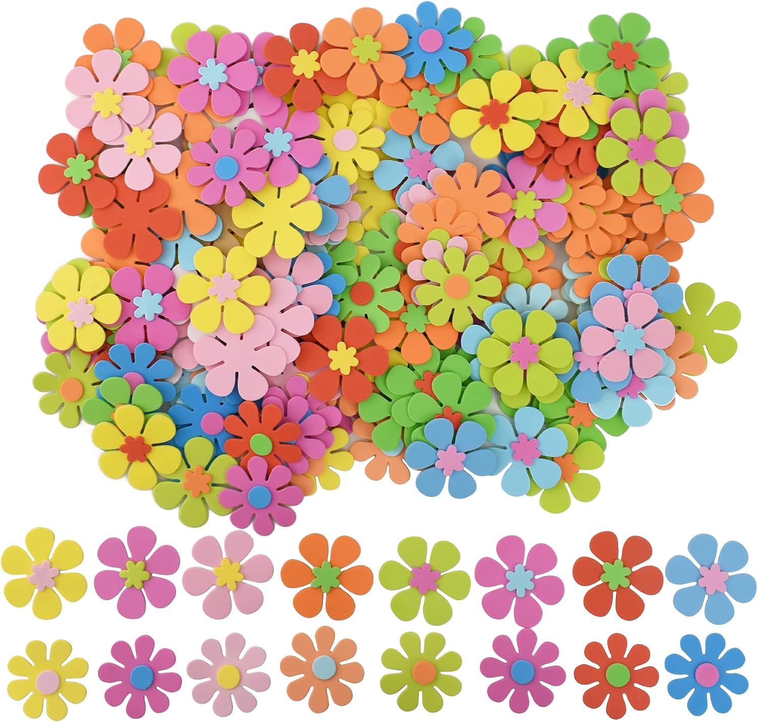 สติกเกอร์รูปดอกไม้โฟม 160 ชิ้น - Art Craft Home บทวิจารณ์และราคา