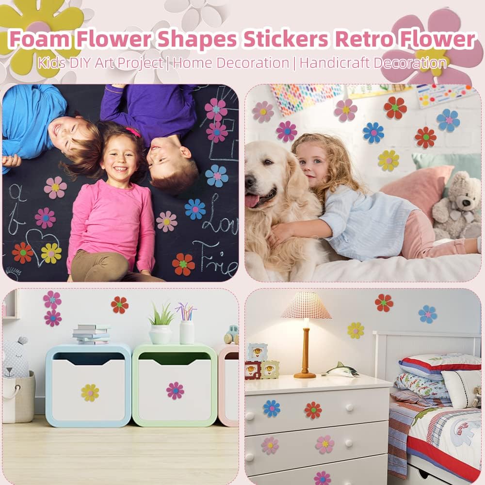 สติกเกอร์รูปดอกไม้โฟม 160 ชิ้น - Art Craft Home บทวิจารณ์และราคา