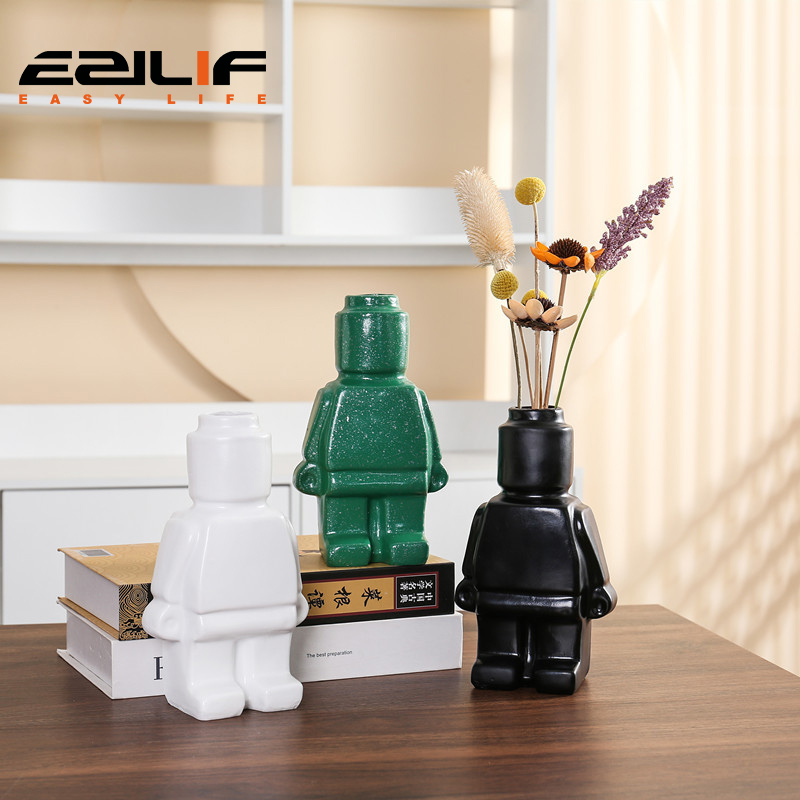 แจกันดอกไม้แห้งหุ่นยนต์ขนาดเล็ - Art Craft Robot บทวิจารณ์และราคา