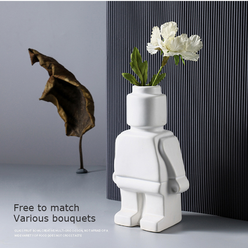 แจกันดอกไม้แห้งหุ่นยนต์ขนาดเล็ - Art Craft Robot บทวิจารณ์และราคา