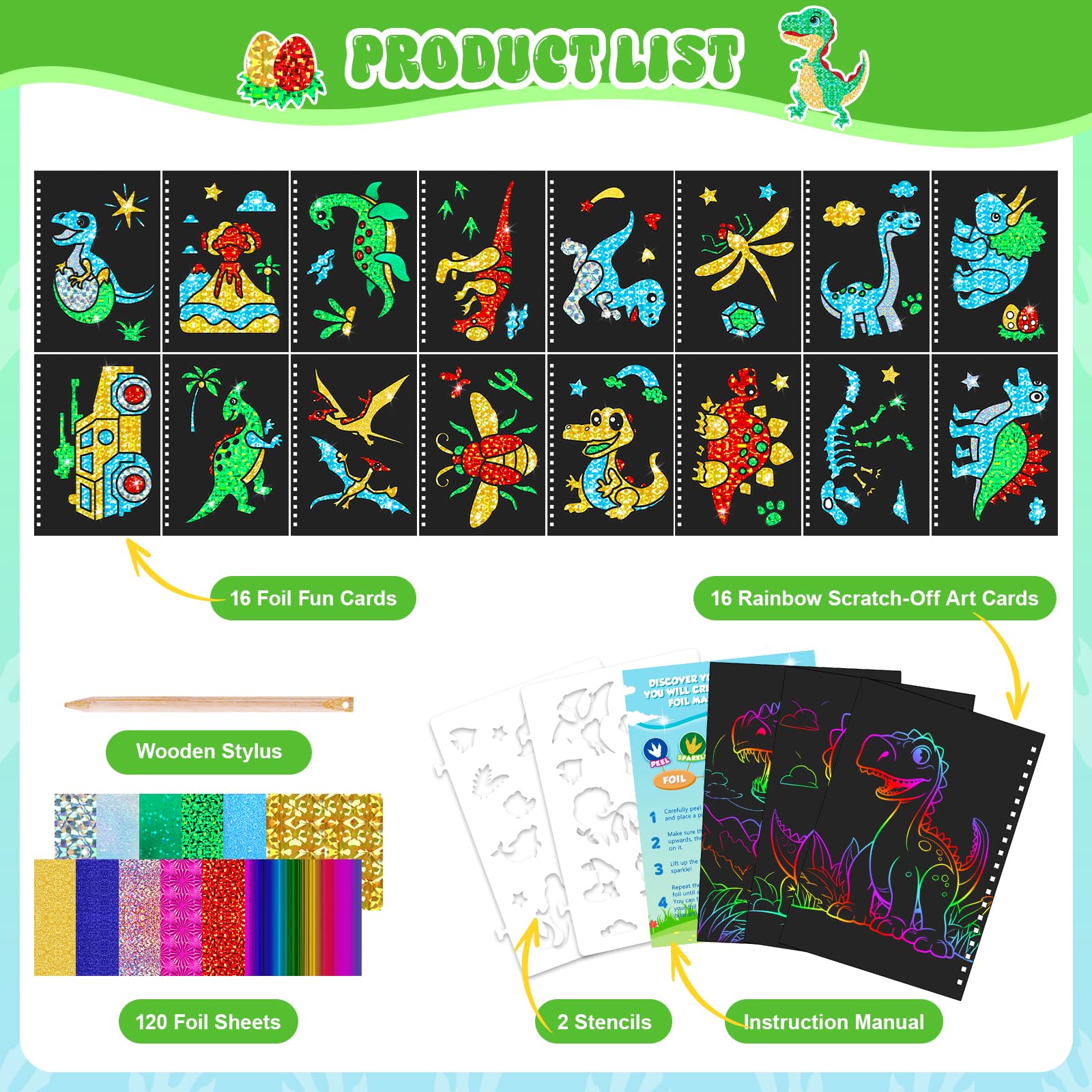 ไดโนเสาร์ Scratch Art Book สํา - Art Craft Dinosaurs บทวิจารณ์และราคา