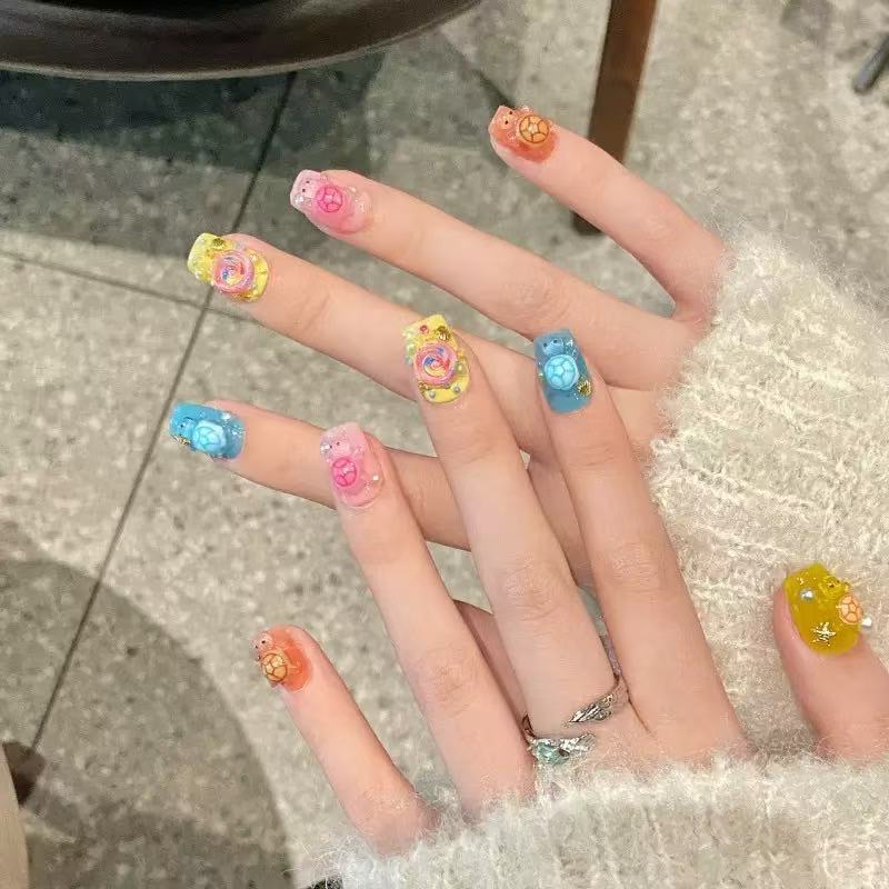 100 ชิ้นจี้เรซินรูปเต่าหลากสีแ - Art Craft Items บทวิจารณ์และราคา