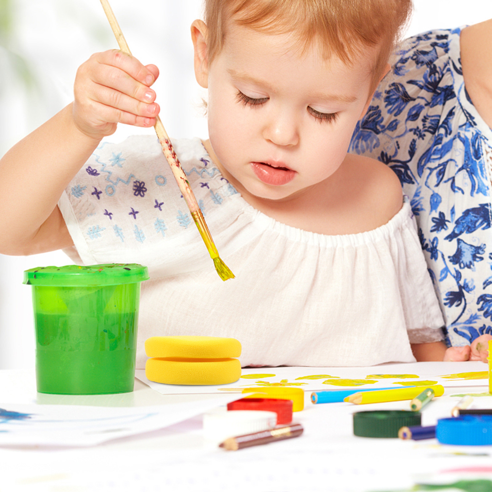 ชุดฟองน้ำสำหรับงานศิลปะ 2 ชิ้น - Art Craft Kindergarten บทวิจารณ์และราคา