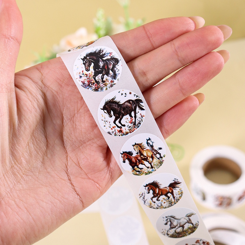 500 ชิ้น/ม้วน สติกเกอร์รูปดอกไ - Art Craft Items บทวิจารณ์และราคา