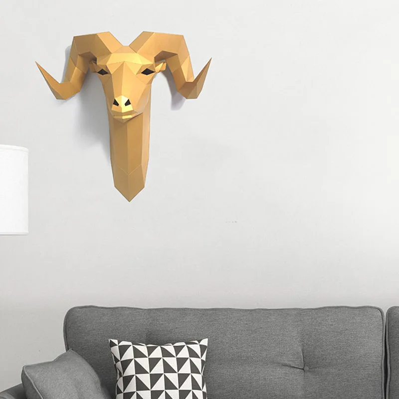 Pre-Cut Bighorn แกะป่าสัตว์ Wa - Wallpaper Art And Craft บทวิจารณ์และราคา