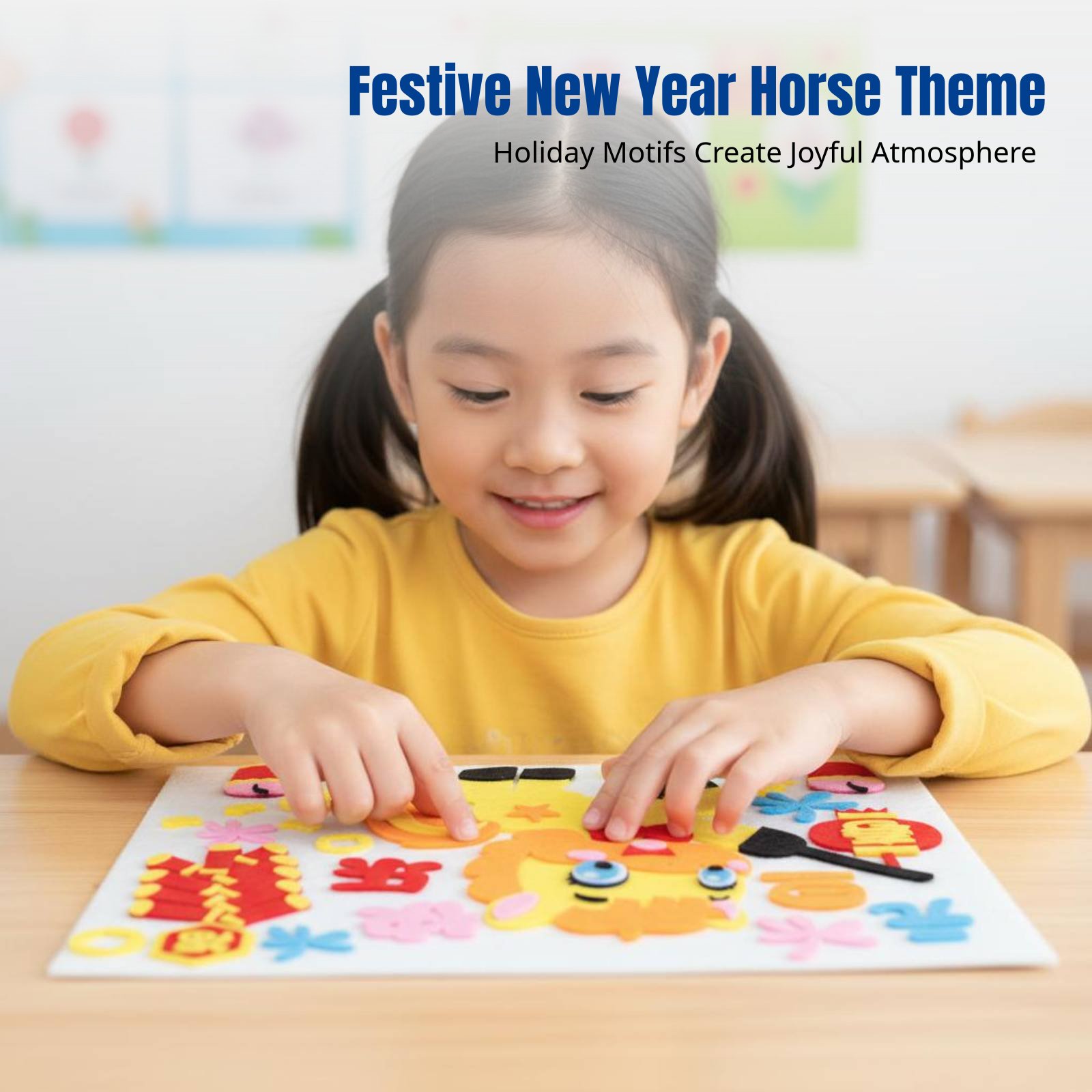 สติกเกอร์ศิลปะผ้า DIY ปีใหม่ 2 - Art Craft Kindergarten บทวิจารณ์และราคา