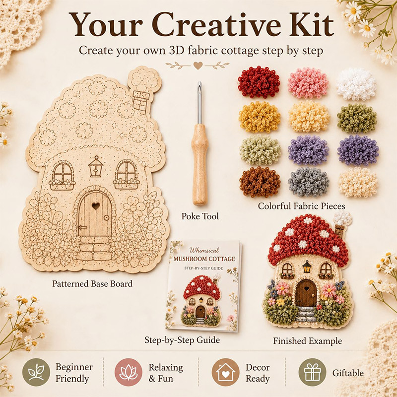 ชุดงานฝีมือ DIY บ้านเห็ด 3 มิต - Art Craft Yarn บทวิจารณ์และราคา