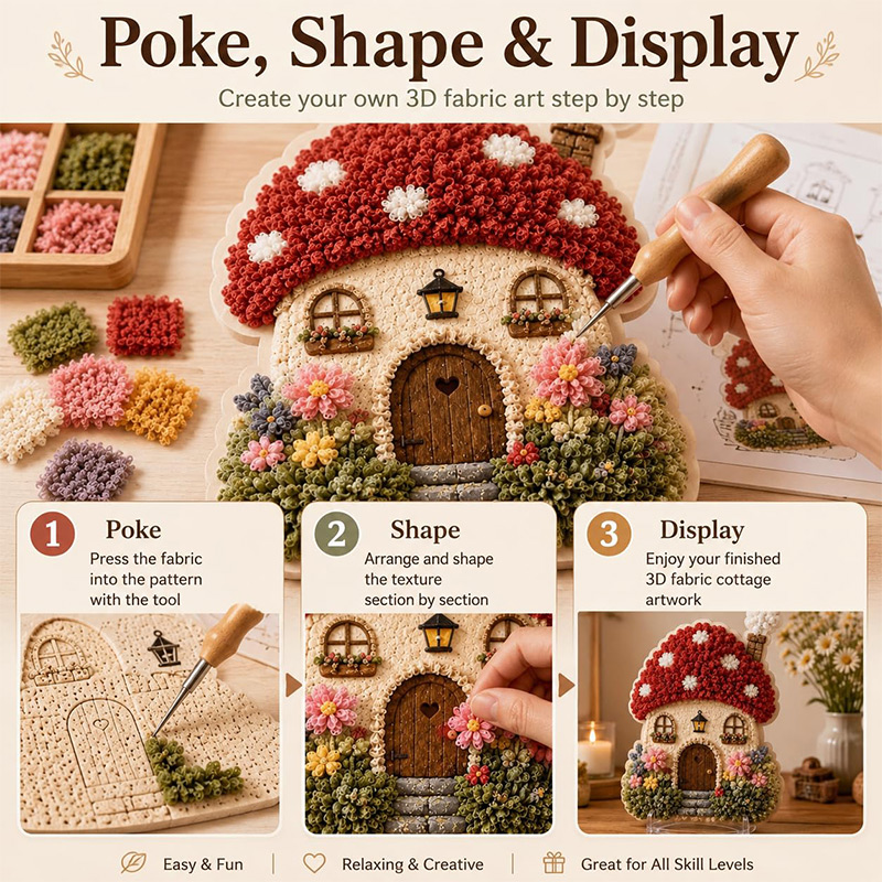 ชุดงานฝีมือ DIY บ้านเห็ด 3 มิต - Art Craft Yarn บทวิจารณ์และราคา