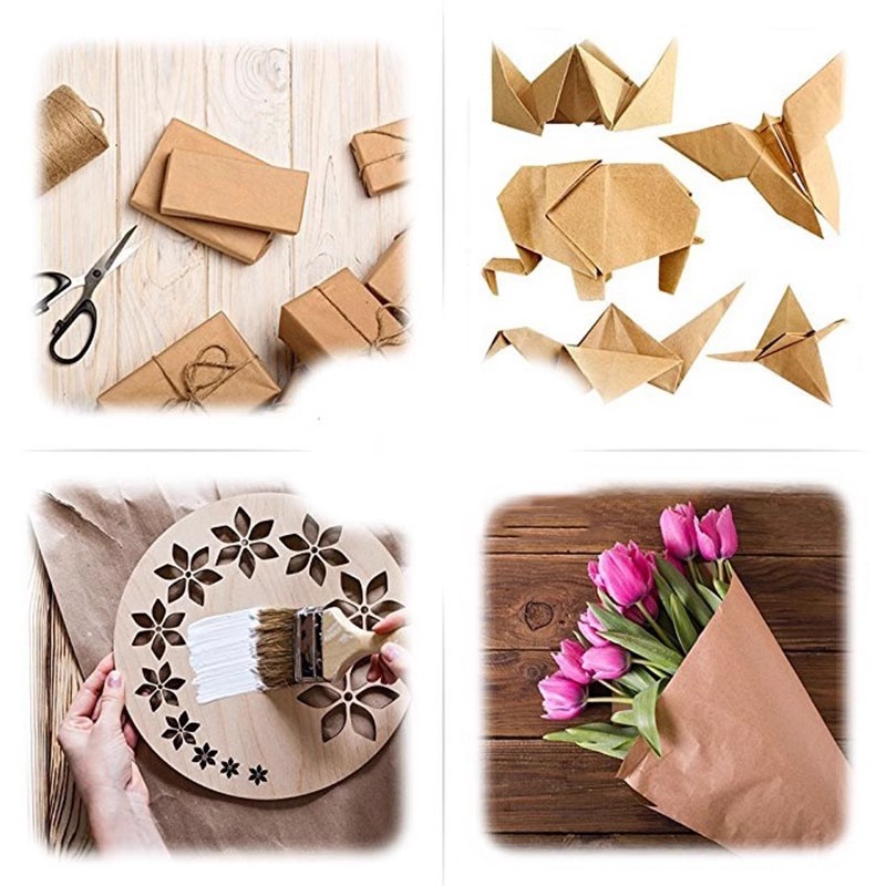 กระดาษคราฟท์สีน้ำตาล เหมาะสำหร - Wallpaper Art And Craft บทวิจารณ์และราคา
