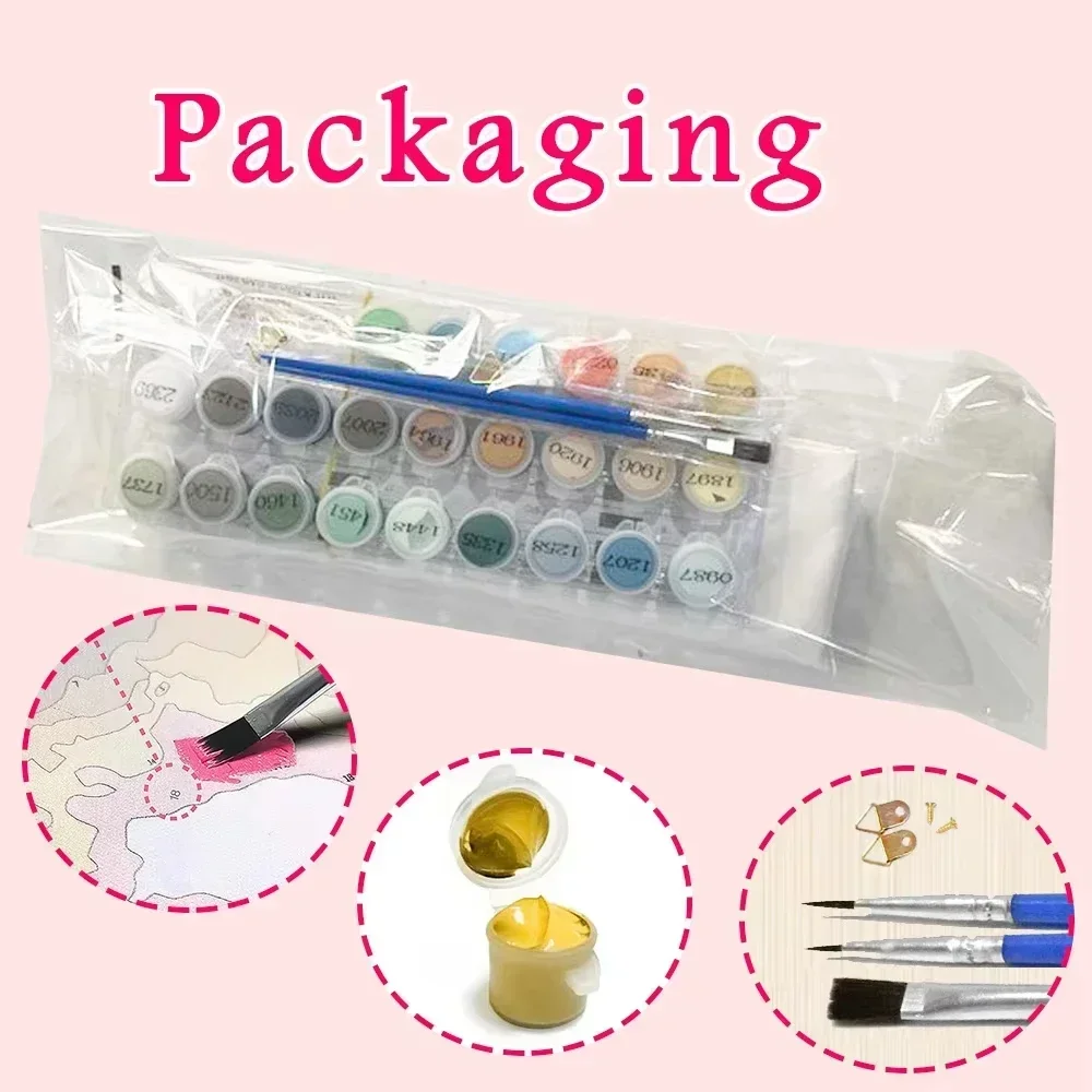 ภาพวาดสีน้ำมันตามตัวเลข DIY แม - Art Craft Love บทวิจารณ์และราคา