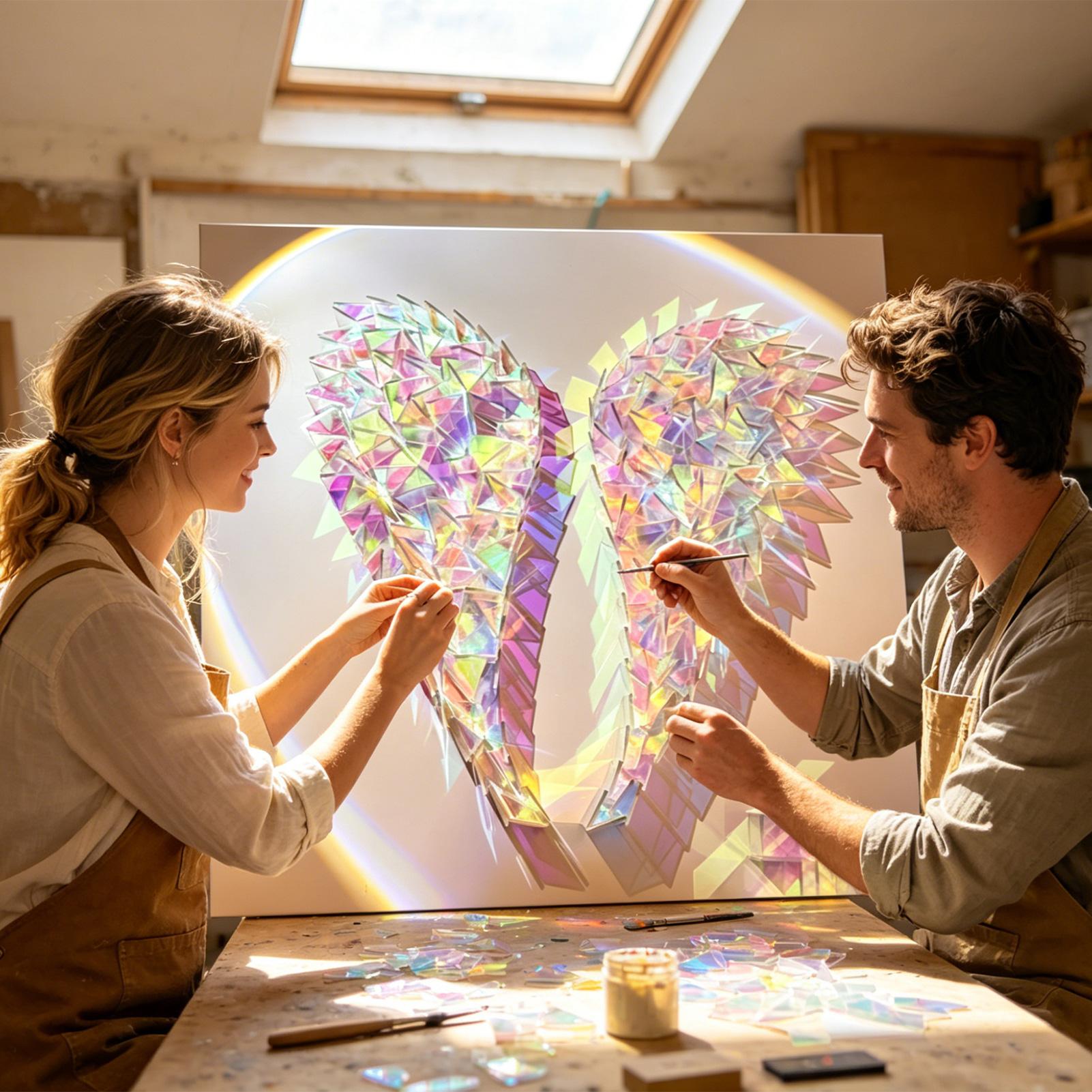 แผ่นอะคริลิคโฮโลแกรมสีรุ้งขนาด - Artwork Craft บทวิจารณ์และราคา