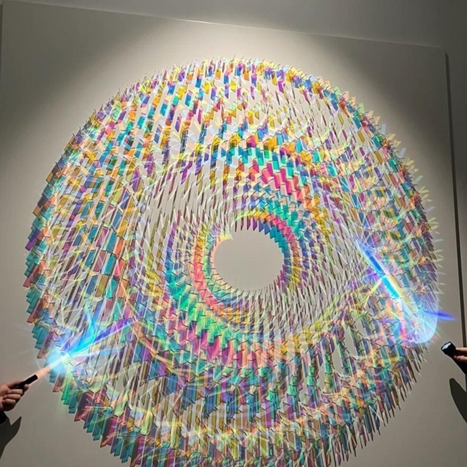 แผ่นอะคริลิคโฮโลแกรมสีรุ้งขนาด - Artwork Craft บทวิจารณ์และราคา