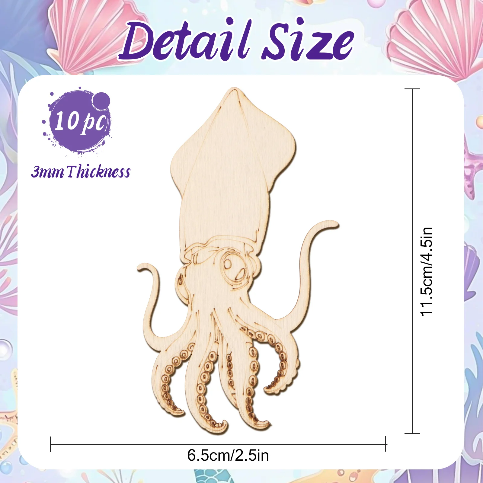 ชุดงานฝีมือไม้รูปปลาหมึกยักษ์  - Art Craft Home บทวิจารณ์และราคา