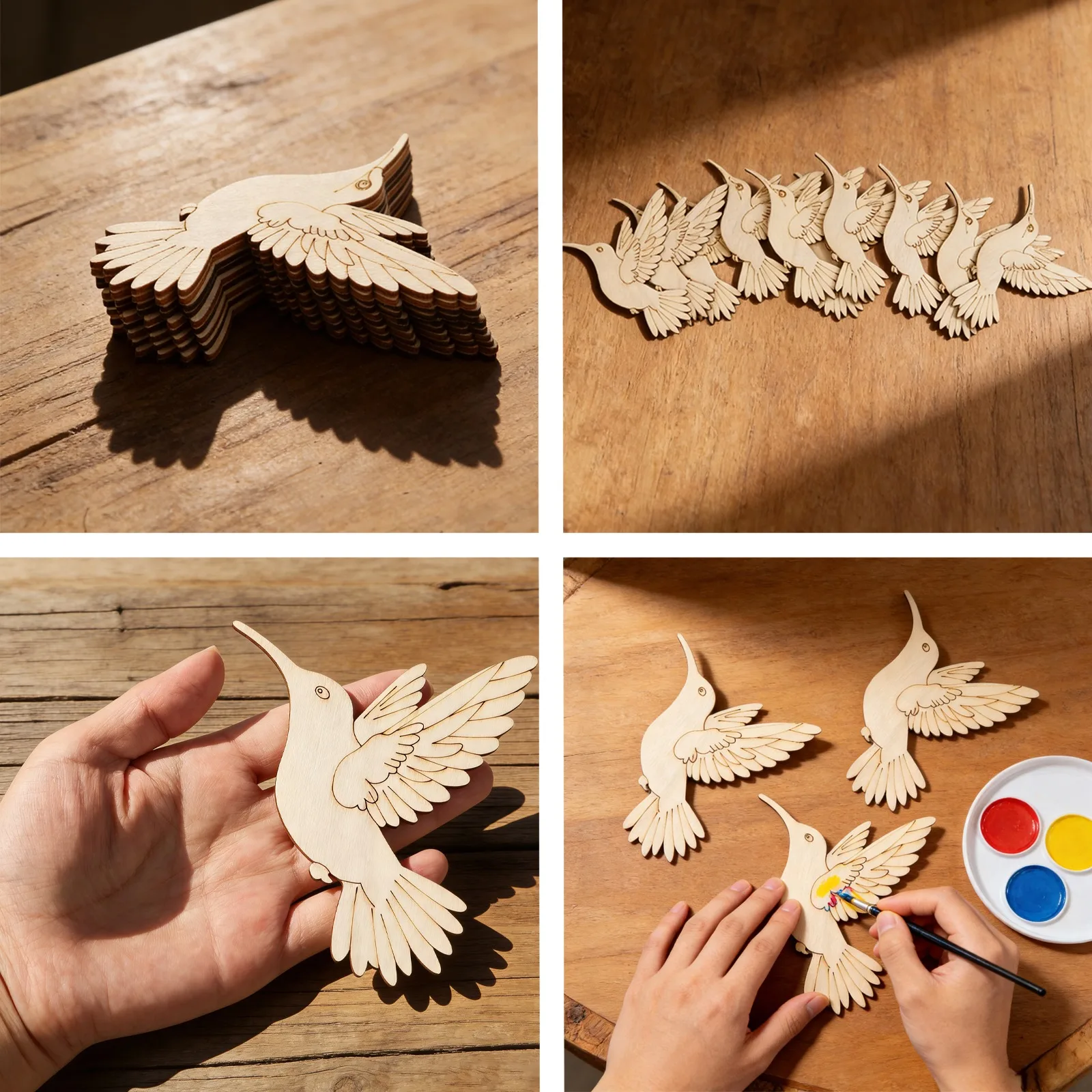 ชุดงานฝีมือไม้รูปสัตว์และนก 10 - Art Craft Home บทวิจารณ์และราคา