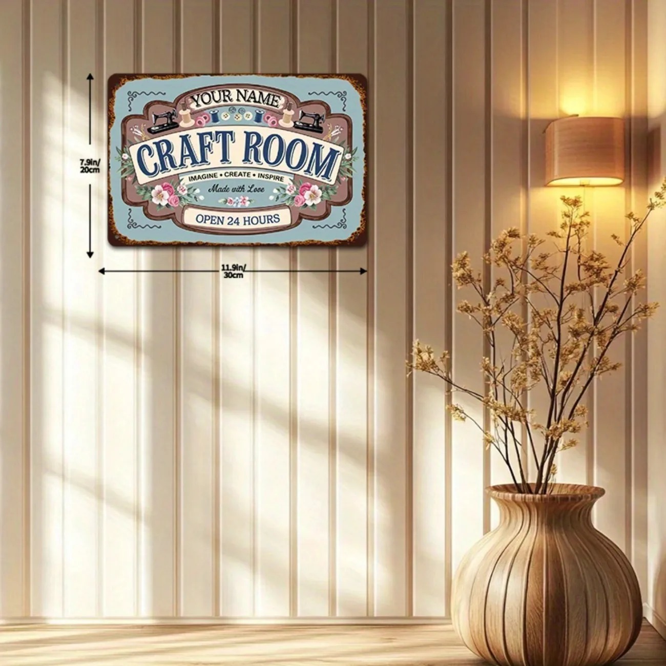 ป้ายห้องงานฝีมือโลหะแบบกำหนดเอ - Art Craft Home บทวิจารณ์และราคา
