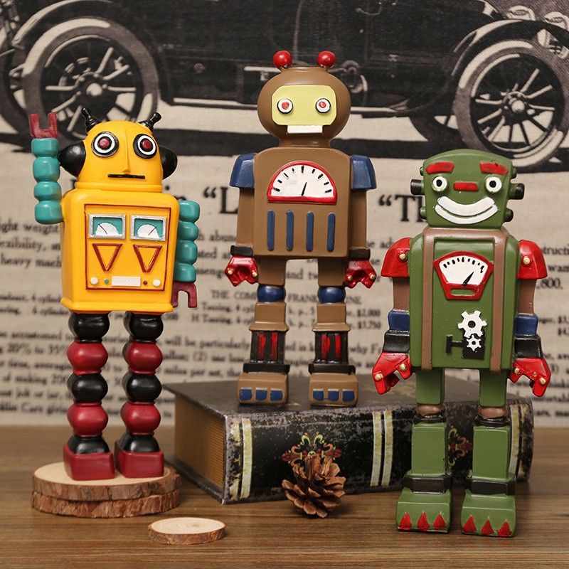 หุ่นยนต์การ์ตูน ของตกแต่ง งานฝ - Art Craft Robot บทวิจารณ์และราคา