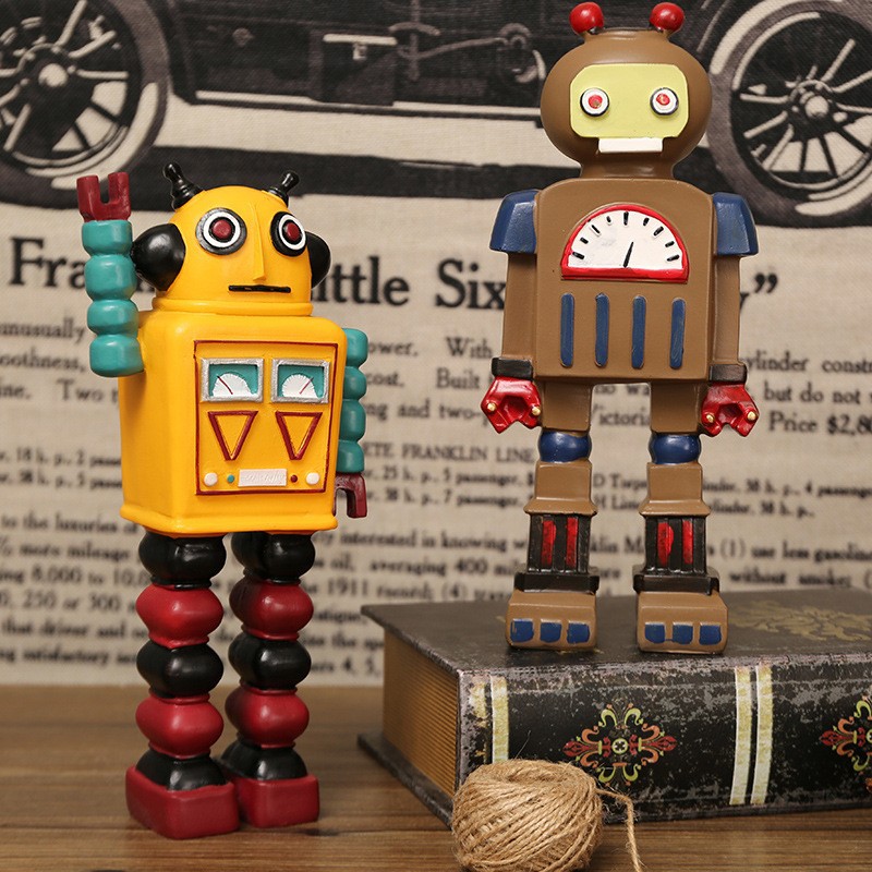 หุ่นยนต์การ์ตูน ของตกแต่ง งานฝ - Art Craft Robot บทวิจารณ์และราคา