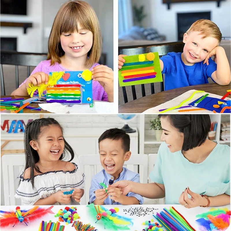 1000pcs เด็กหัตถกรรมชุดอุปกรณ์ - Art Craft Kindergarten บทวิจารณ์และราคา