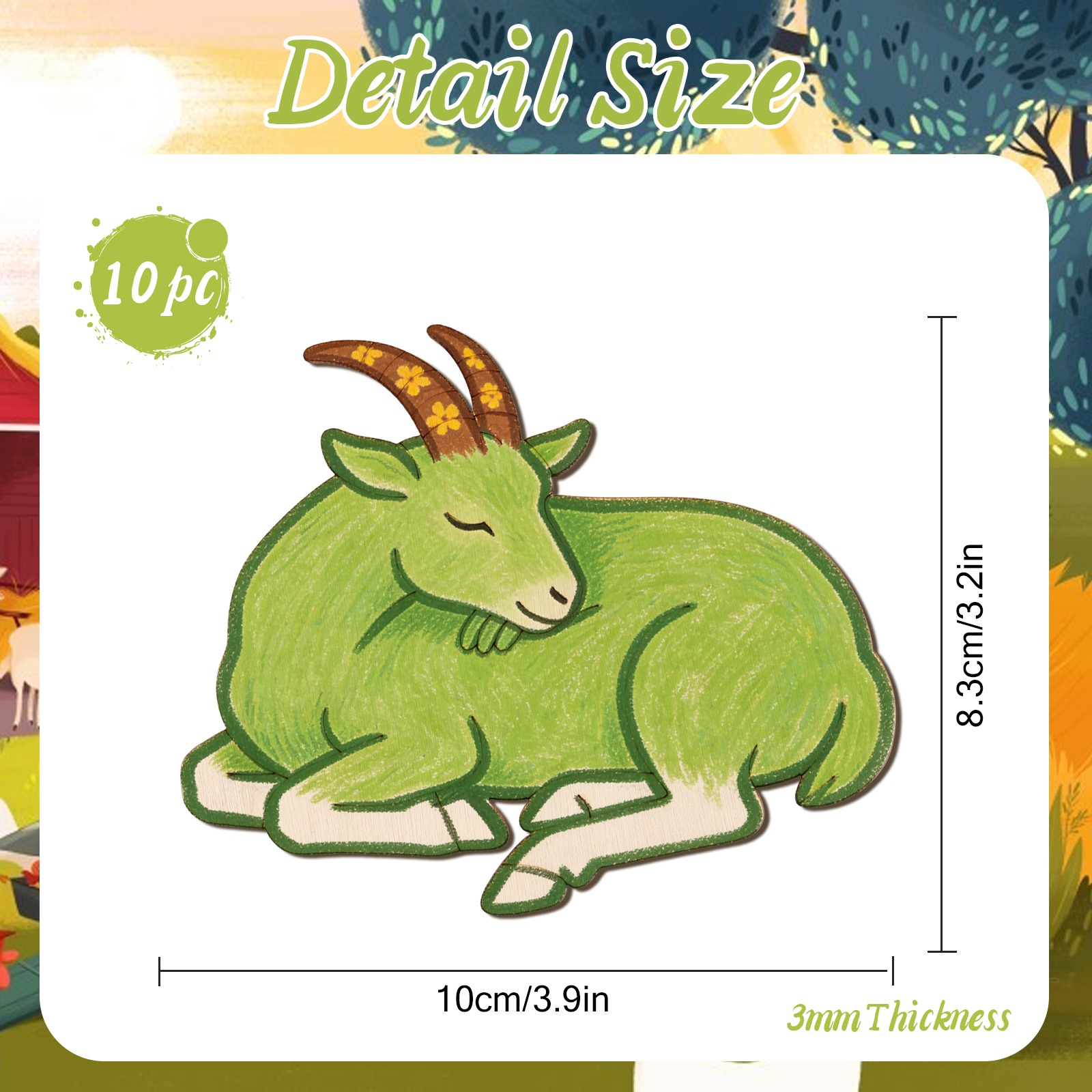 ชุดงานฝีมือไม้แกะสลักรูปแกะ 10 - Art Craft Home บทวิจารณ์และราคา