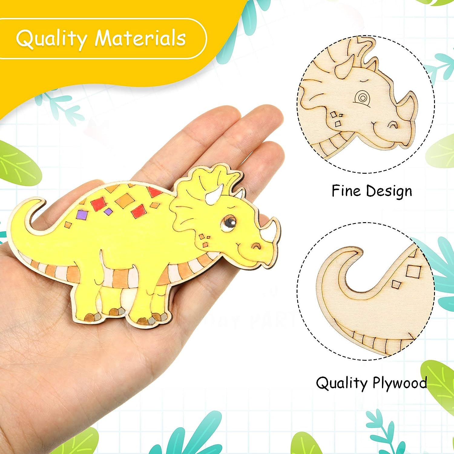 ชุดงานฝีมือไดโนเสาร์ไม้แบบยังไ - Art Craft Dinosaurs บทวิจารณ์และราคา