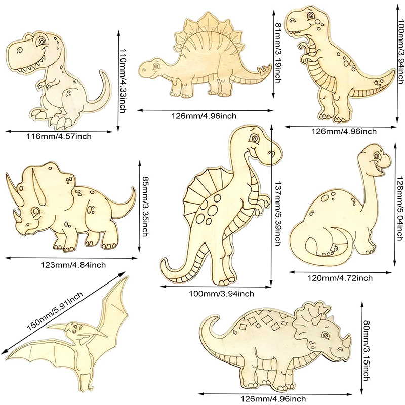 ชุดงานฝีมือไดโนเสาร์ไม้แบบยังไ - Art Craft Dinosaurs บทวิจารณ์และราคา